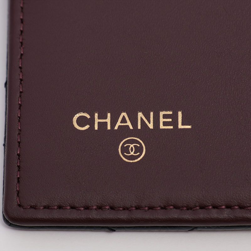 CHANEL シャネル 長財布 22番台 2015-2016 キャビアスキン マトラッセ  