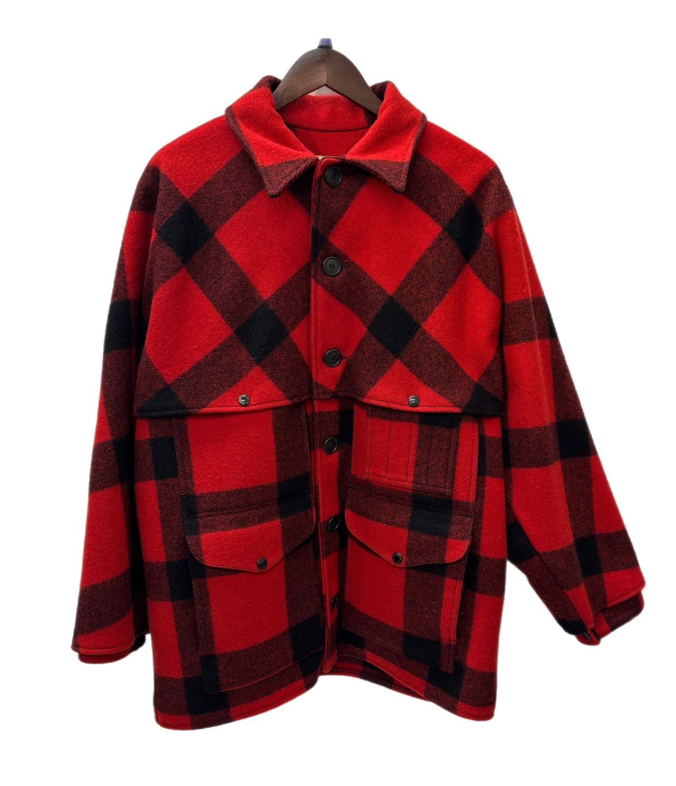 フィルソン FILSON ダブルマッキーノクルーザー LOT83 ジャケット レッド 44サイズ 201MT-3176 VB