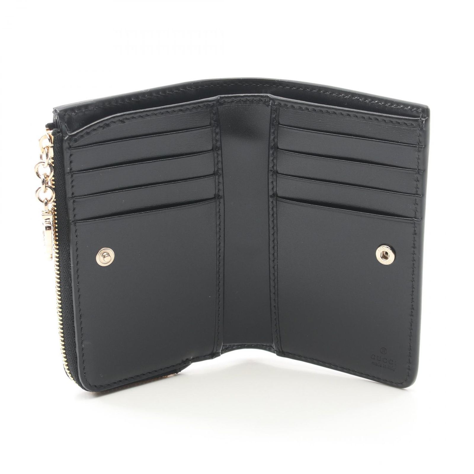 グッチ GUCCI 二つ折り財布 GGキャンバス 790036FADHY1000 ブラック  