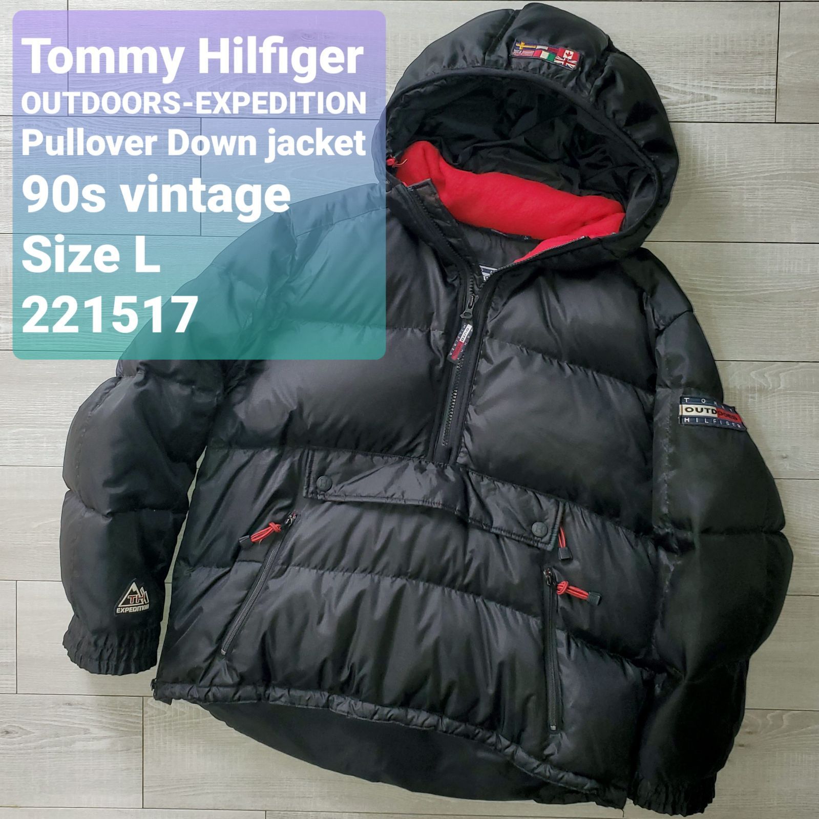 TOMMY HILFIGER トミーヒルフィガー□良品 90s vintage USA規格 国内