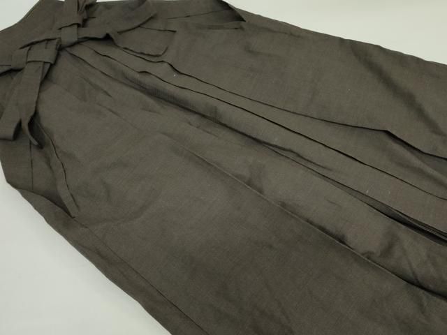 平和屋着物●男性 行灯袴 赤墨色 正絹 DAAX1555op