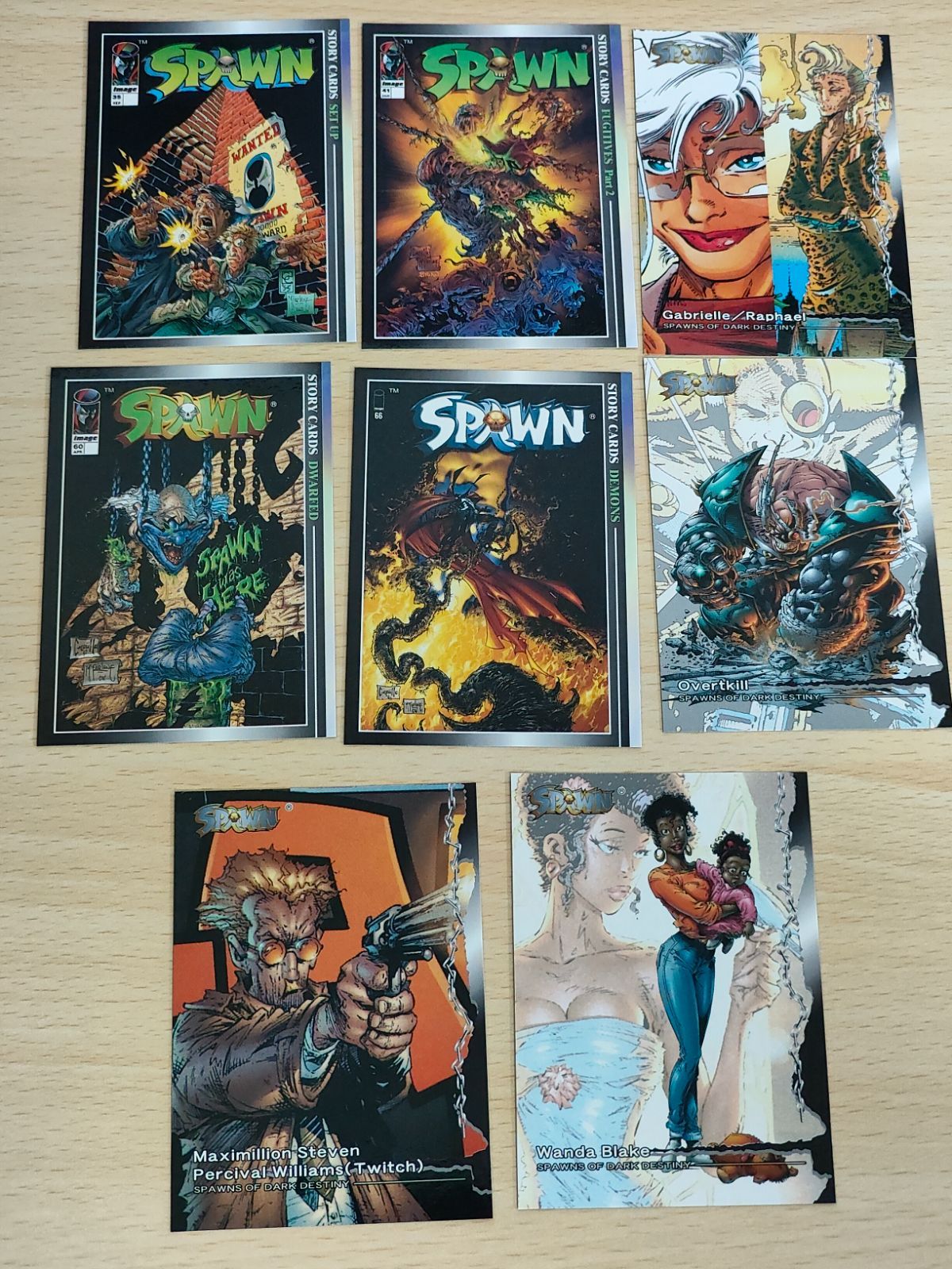 aca262 EPOCH エポック社 スポーンカード 日本語版 1998年 8枚セット