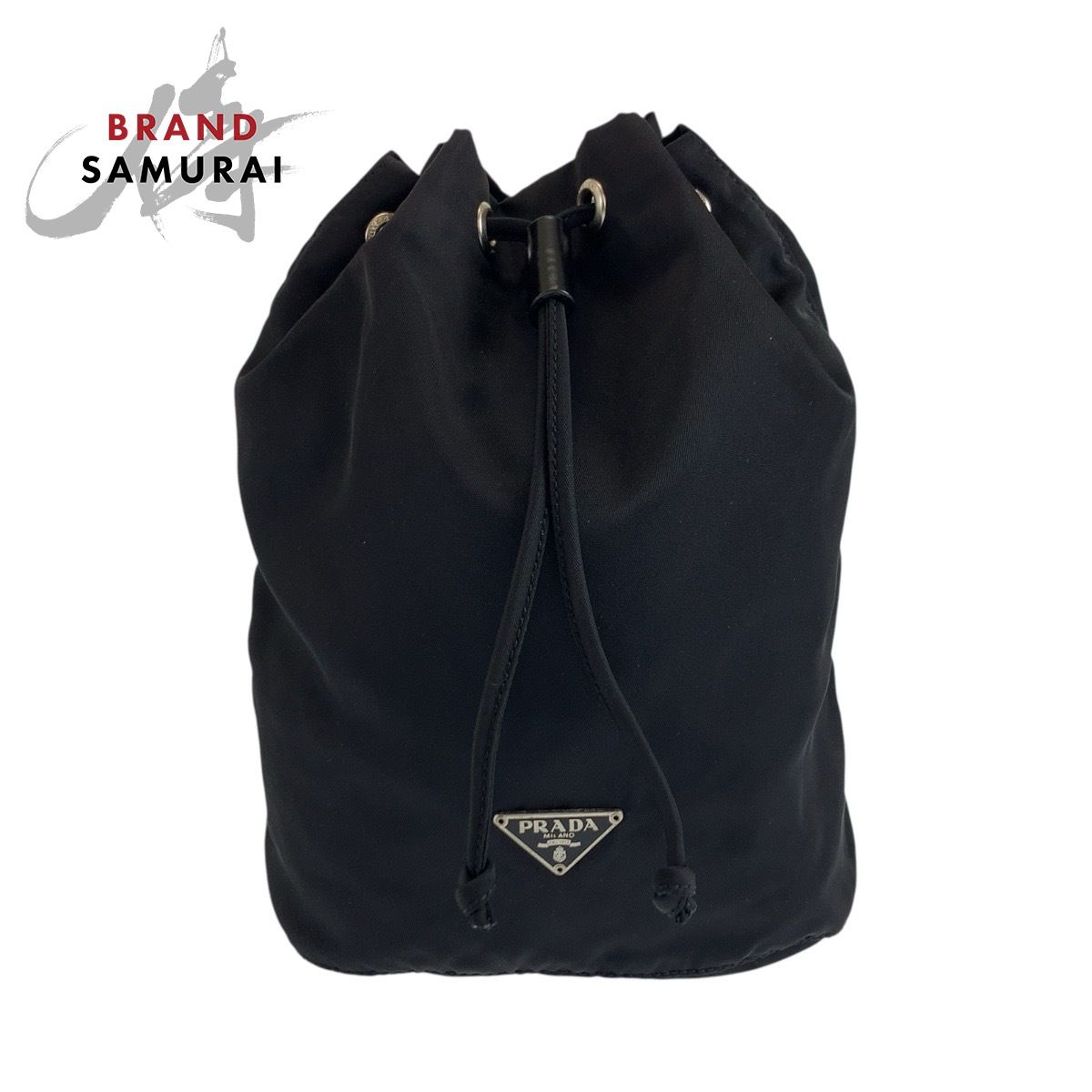 極美品】 PRADA プラダ ナイロンポーチ 三角プレート ネイビー 極美品】 PRADA プラダ ナイロンポーチ 三角プレート ネイビー