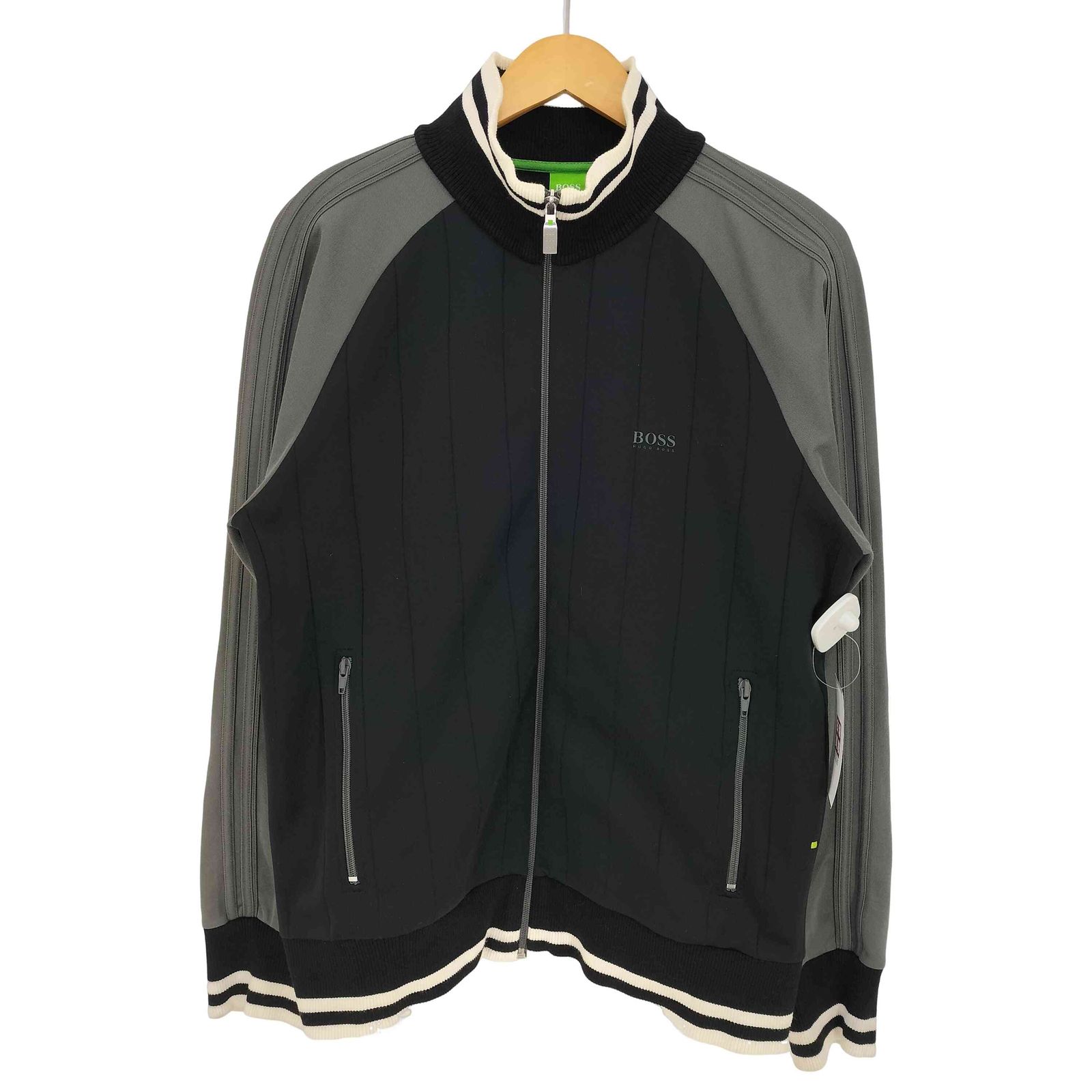ヒューゴボス HUGO BOSS ストライプ ジップアップ トラックジャケット メンズ import：M 