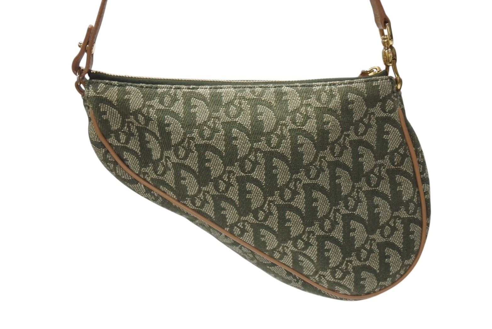 Christian Dior サドルポーチ ガリアーノ期ヴィンテージ トロッター 極美品 Christian Dior クリスチャンディオール サドルポーチ