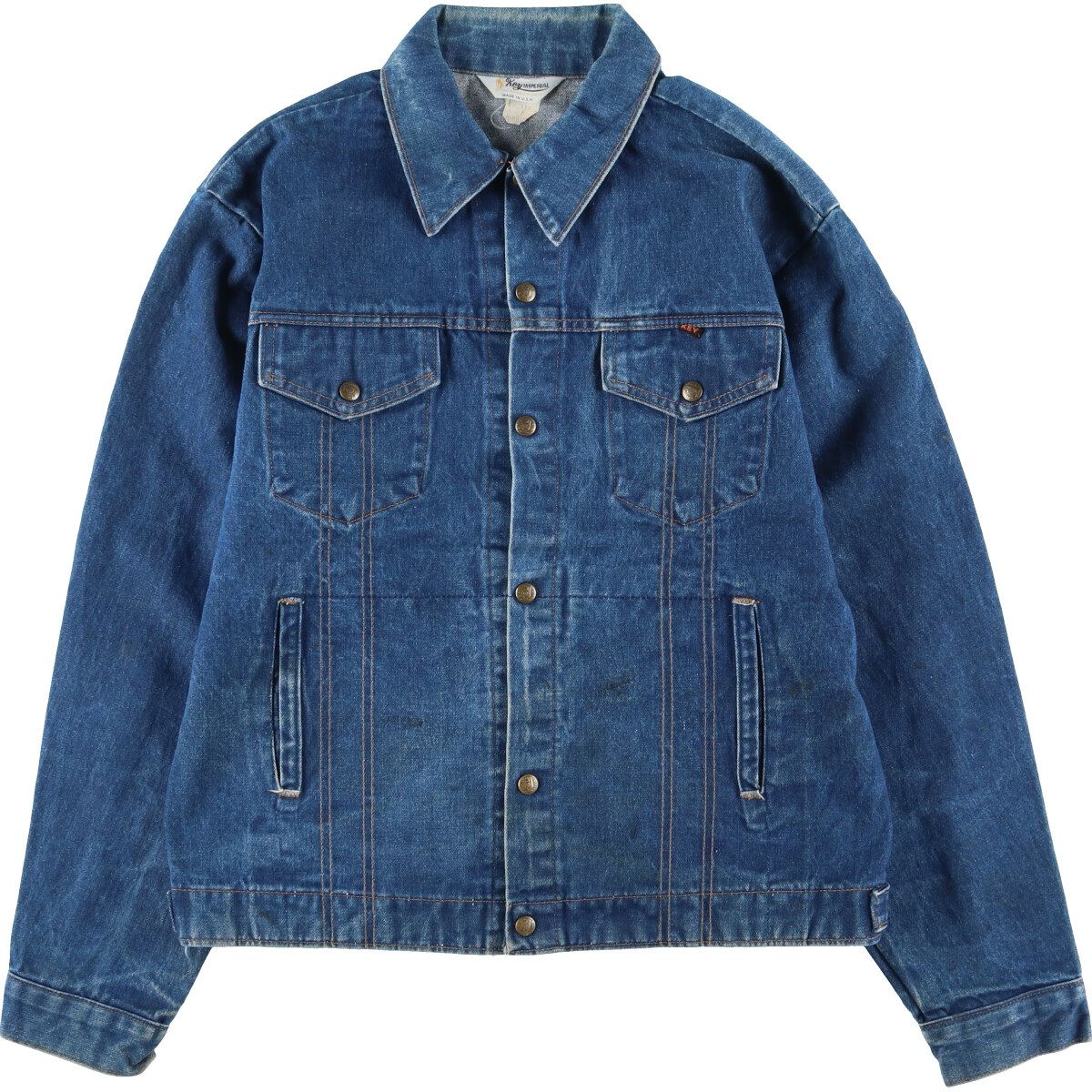古着 70年代 Key IMPERIAL デニムジャケット Gジャン USA製 メンズXL