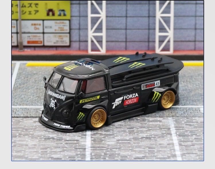 1/64 　フォルクスワーゲン　ピックアップトラック車高短モンスター ミニカー