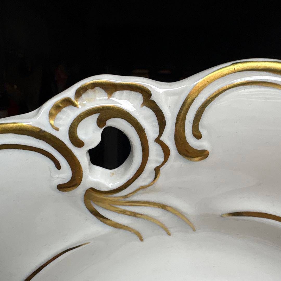 Weimar ワイマール ドイツ製 金彩ロココ 花柄プレート 25cm Weimar ワイマール ドイツ製 金彩ロココ 花柄プレート 25cm