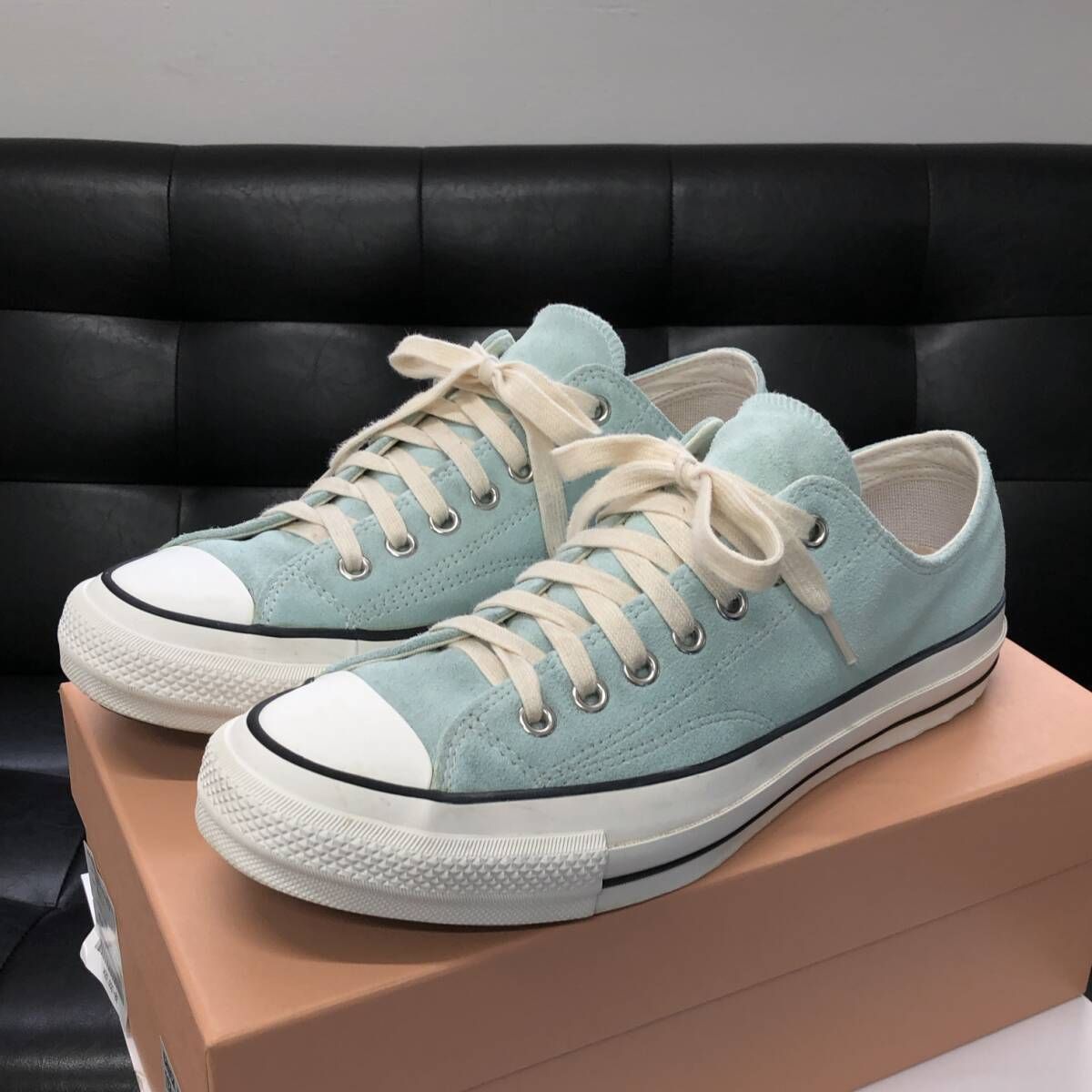 お取り寄せ商品】CONVERSE ADDICT CHUCK TAYLOR SUEDE OX MINT コンバース アディクト チャックテイラー  スウェード 馬鹿馬鹿し