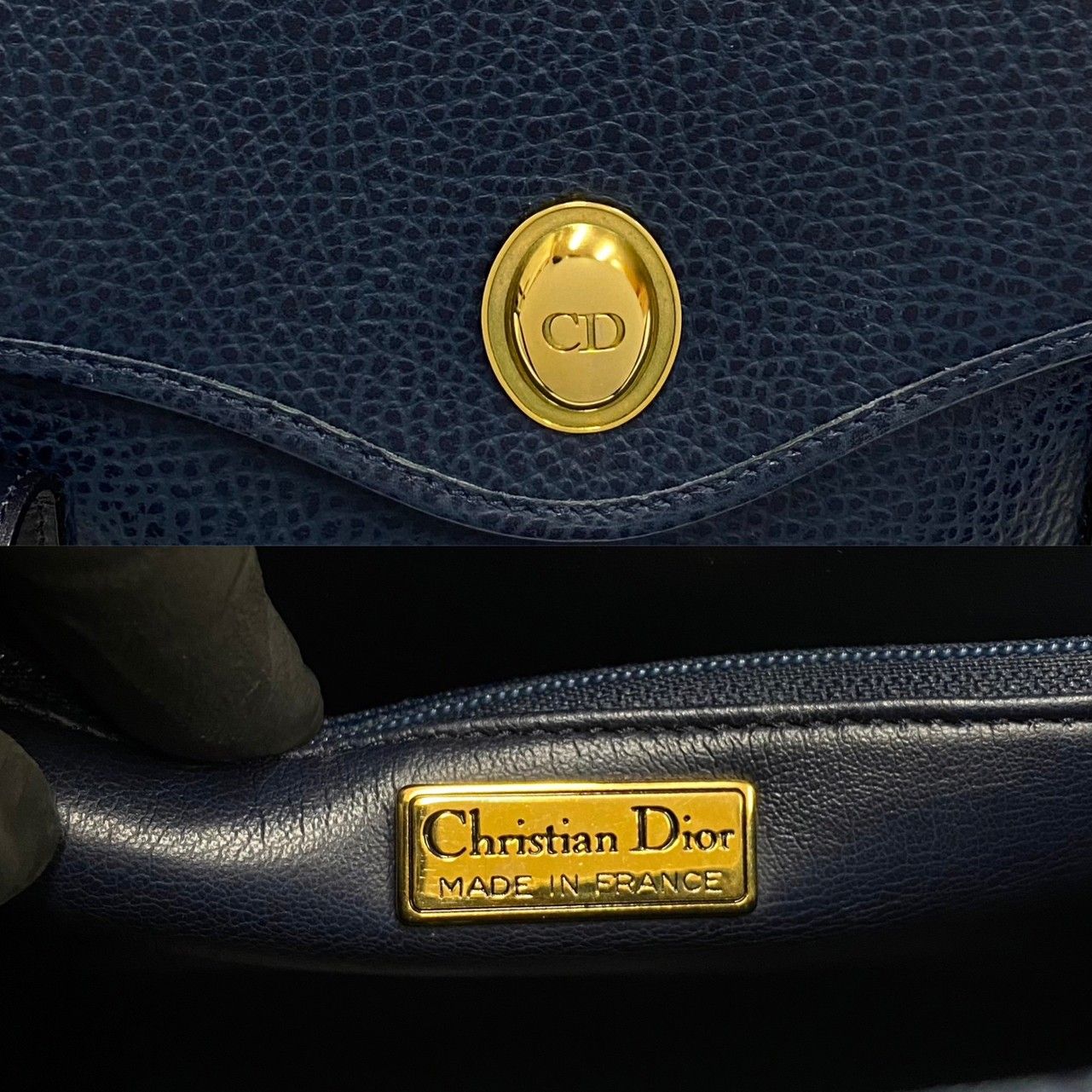 ほぼ未使用 Christian Dior クリスチャンディオール CD ロゴ 金具