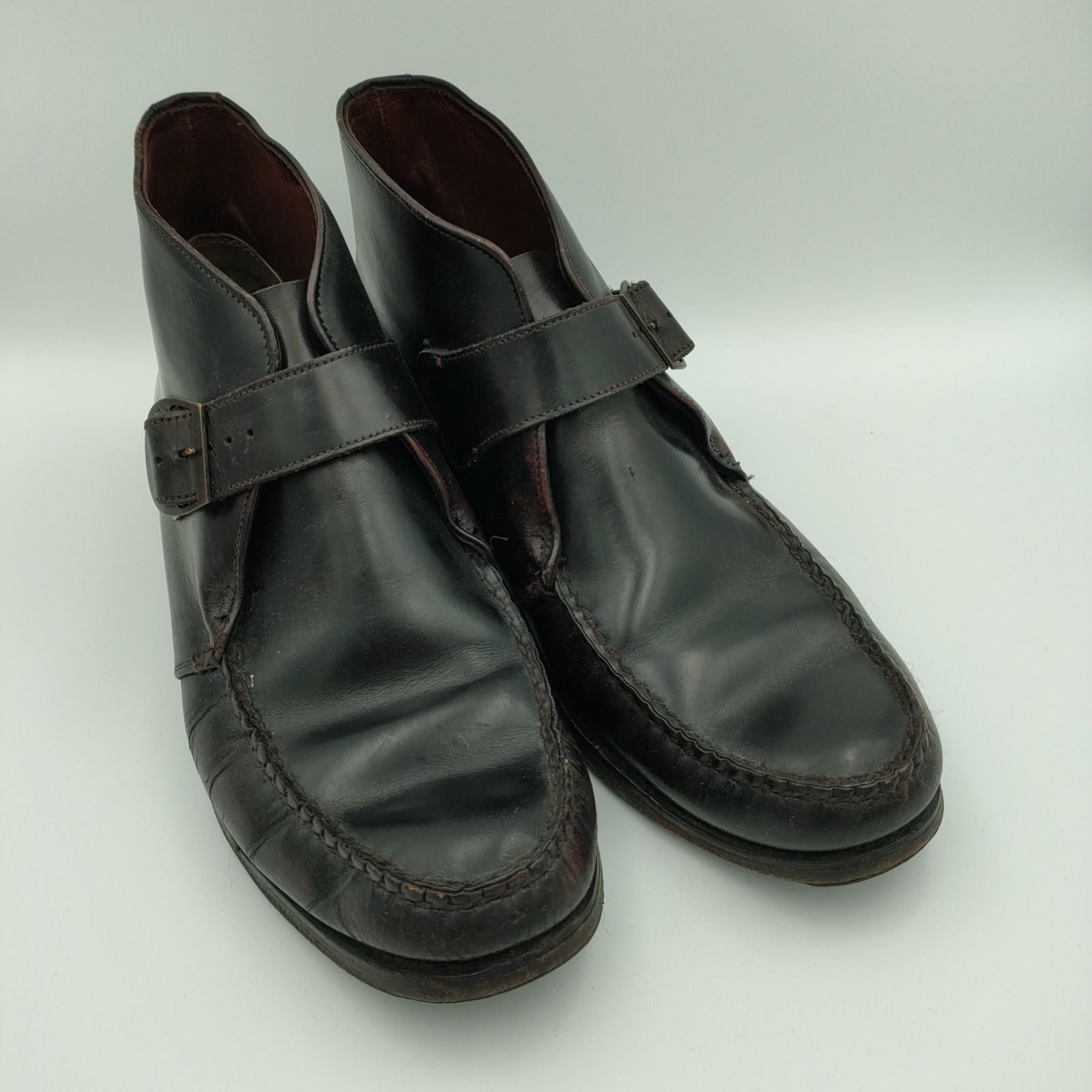 G.H BASS WEEJUNS BUCKLE 9¹|₂D モカシンブーツ ブラック ジーエイチバスアンドカンパニー