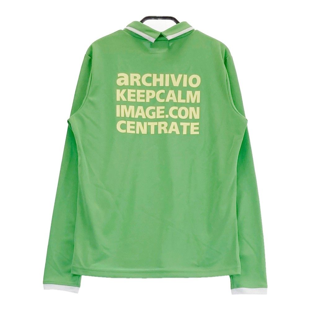archivio アルチビオ ハイネック 長袖シャツ グリーン 38 M サイズ：38 ARCHIVIO アルチビオ 襟付き 長袖Tシャツ グリーン系