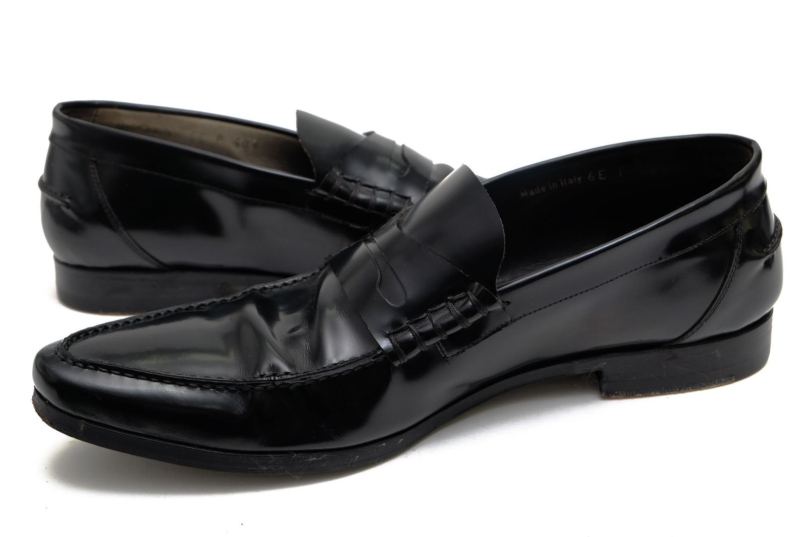 【関税込み】ディオールオム／Dior HOMME コインローファー ペニーローファー シューズ 靴 メンズ 男性 男性用レザー 革 本革 ブラック 黒  上履き