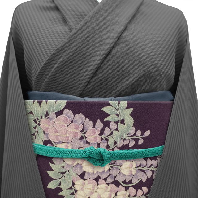 縮緬染め名古屋帯 新古品】 名古屋帯 九寸 未使用 正絹 全通 縮緬 ちりめん 染め帯