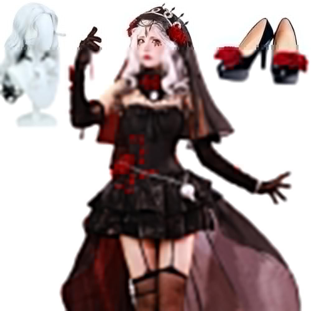 COSPLEE 第5人格 コスプレ 第五人格 長い夜 エダ メスマー 心理学者 コスプレ衣装 かつらをつける変装服 仮装靴 コスチューム cosplay ハロウィン