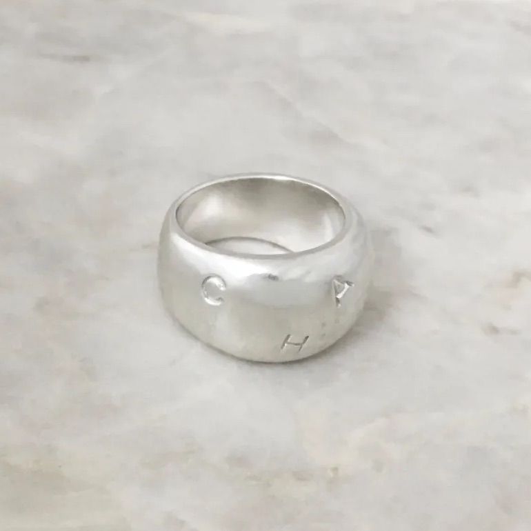 CHANEL　指輪　リング　シルバーリング　純銀　ロゴ