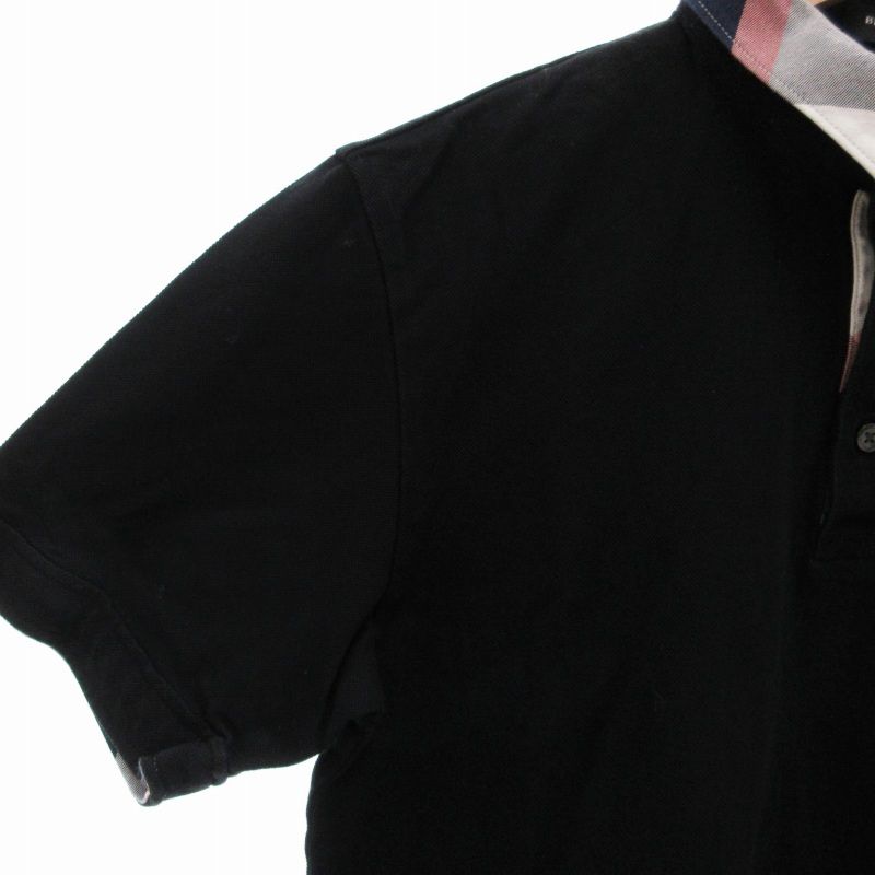 【人気定番！鹿の子ポロ】ブラックレーベルクレストブリッジ　半袖 ポロシャツ 黒 BLACK lab.×Admiral】インドライカノコポロ（カットソー