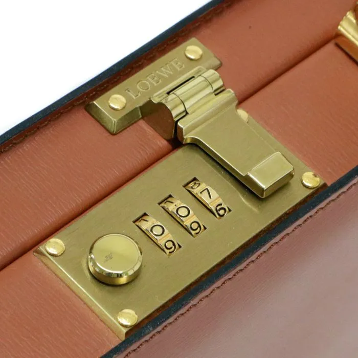 ロエベ LOEWE アタッシュケース レザー アナグラム トランク