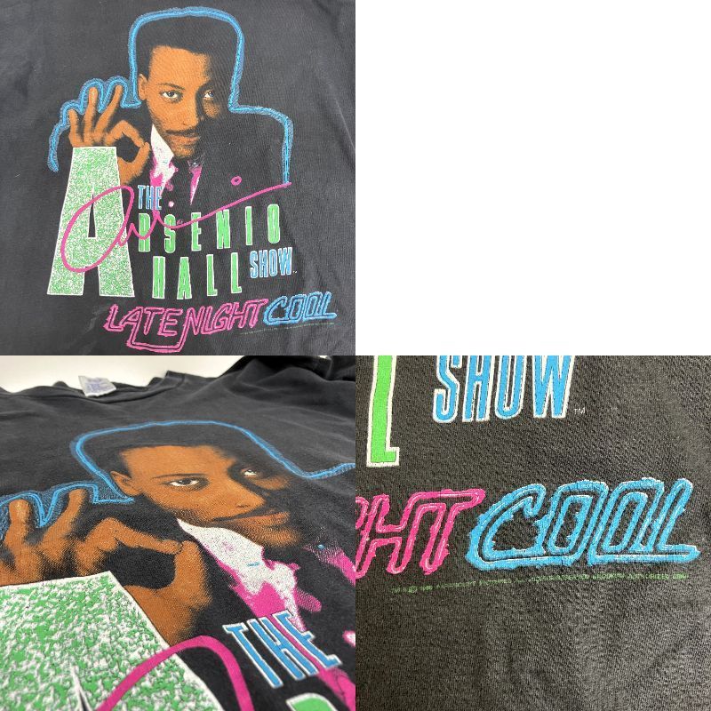 90s THE ARSENIO HALL SHOW アーセニオ ホール プリントT 古着 T