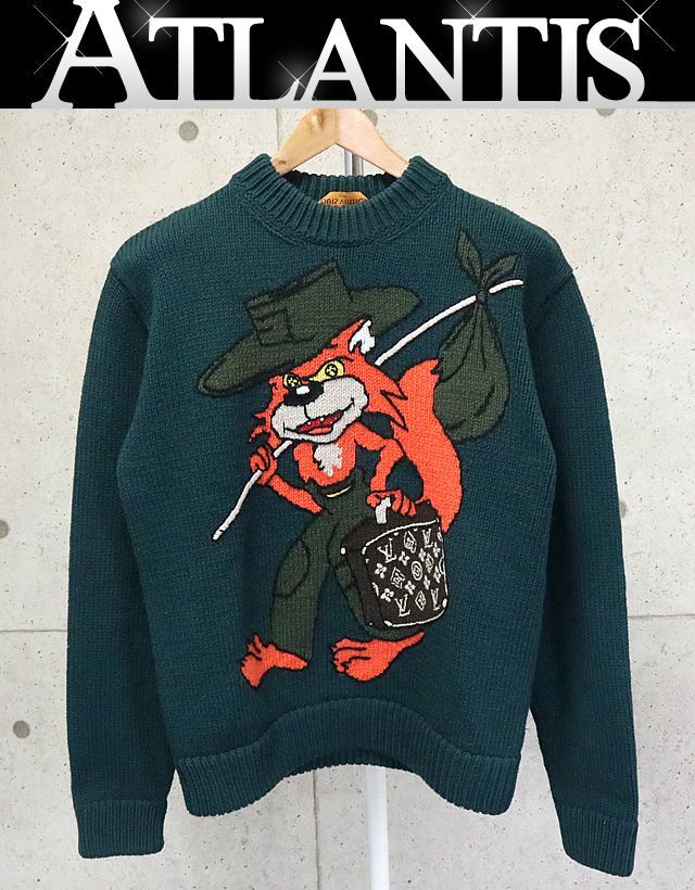 銀座店 SALE ルイヴィトン ヴァージルアブロー ハンドメイドニット S