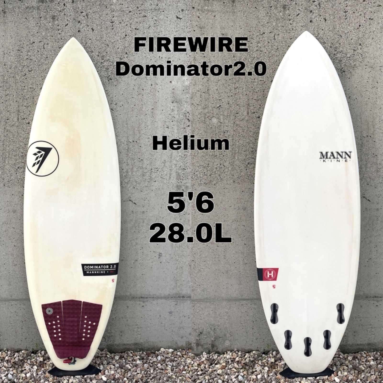 【3,000円クーポン対象!!】FIREWIRE ファイヤーワイヤー 5'6 サーフボード 28.0L ドミネーター Dominator2.0 ショートボード サーフィン EPS HELIUM