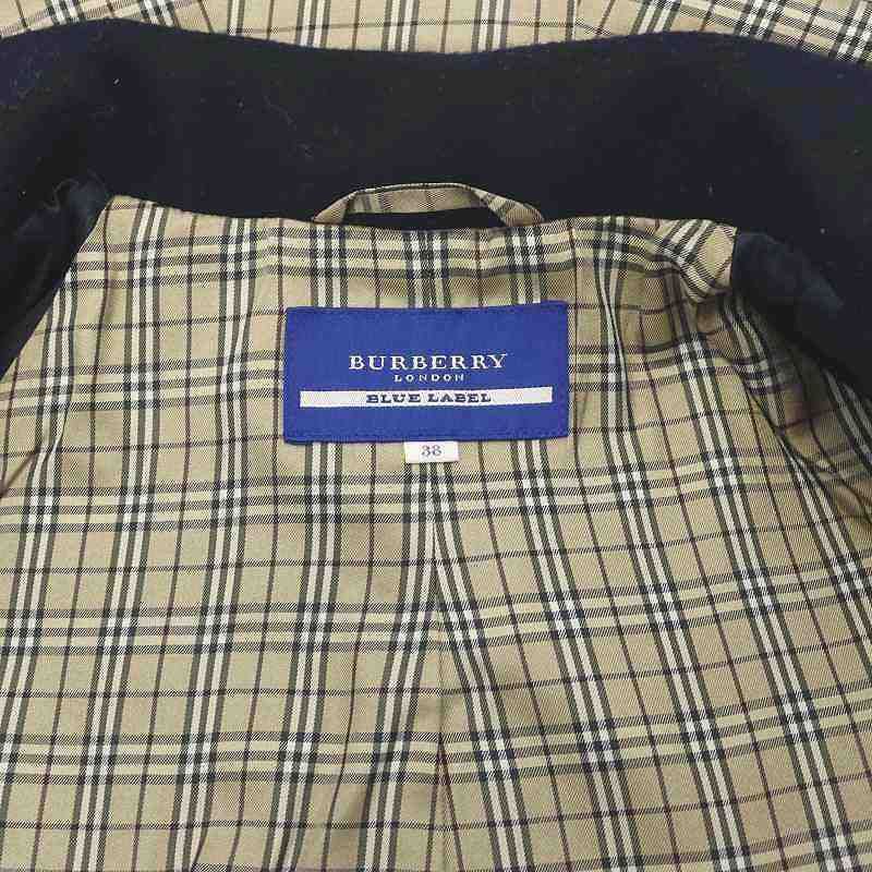 バーバリーブルーレーベル　チェック柄ダブルジャケット バーバリーブルーレーベル BURBERRY BLUE LABEL チェック ダブル