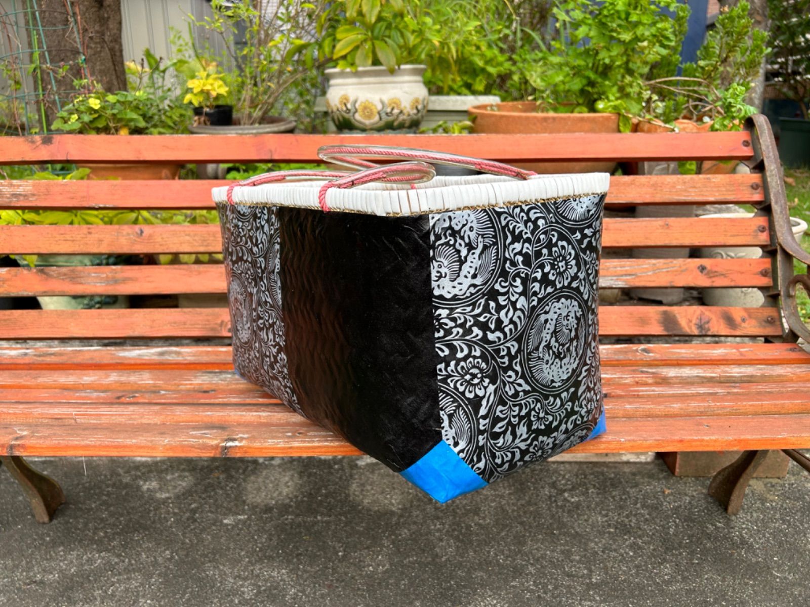 市場カゴ　すず竹 スズ竹 すず竹 手提げかご 市場かご -7／岩手県一戸 鳥越竹細工