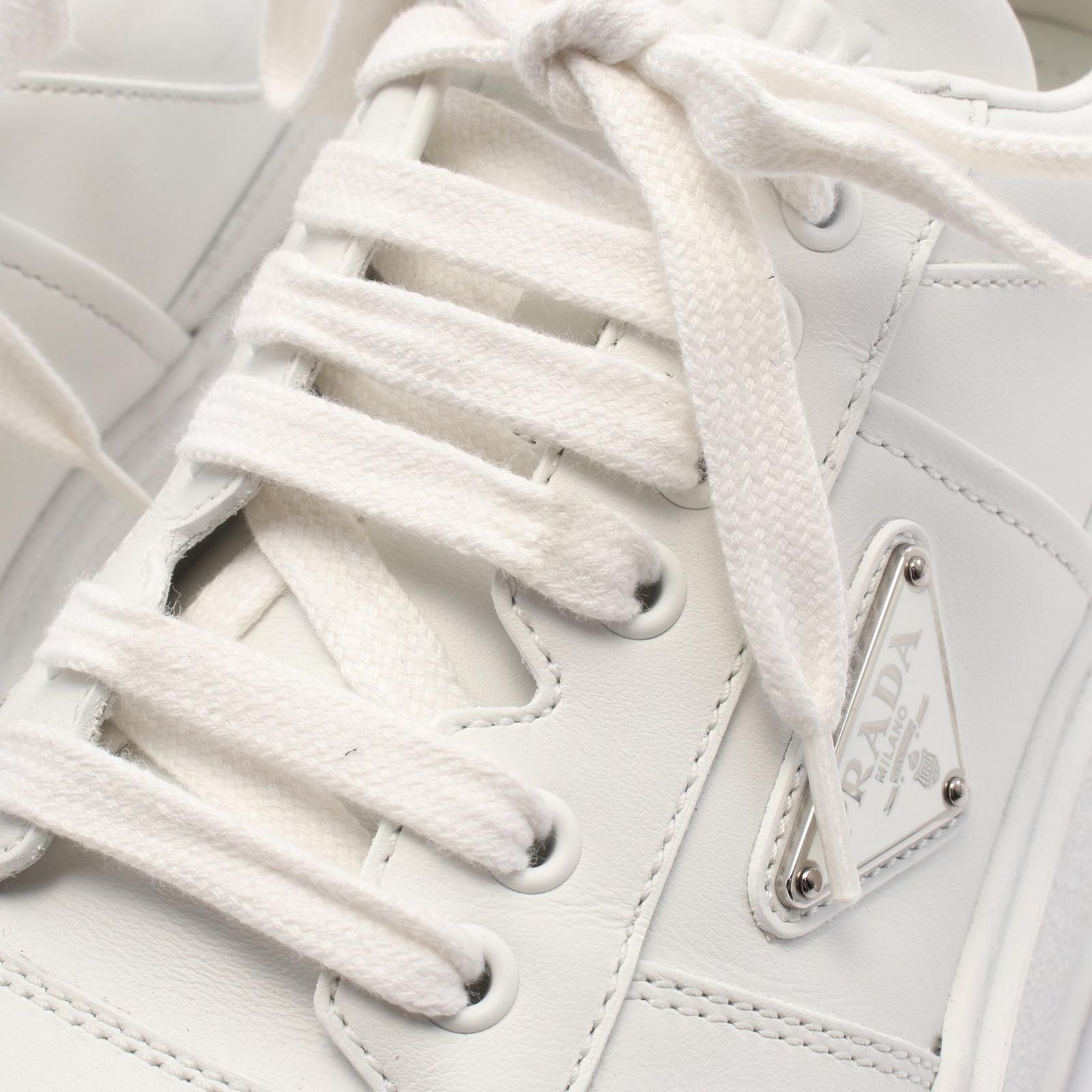 プラダ PRADA スニーカー 2EG452 レザー スニーカー メンズ Used B 