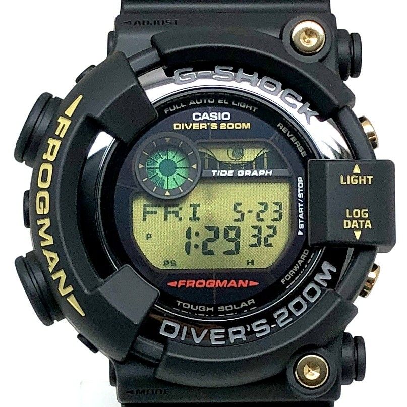 G-SHOCK ジーショック GF-8235D-1B 35th ANNIVERSARY FROGMAN 35周年記念 フロッグマン タフソーラー ブラック×ゴールド