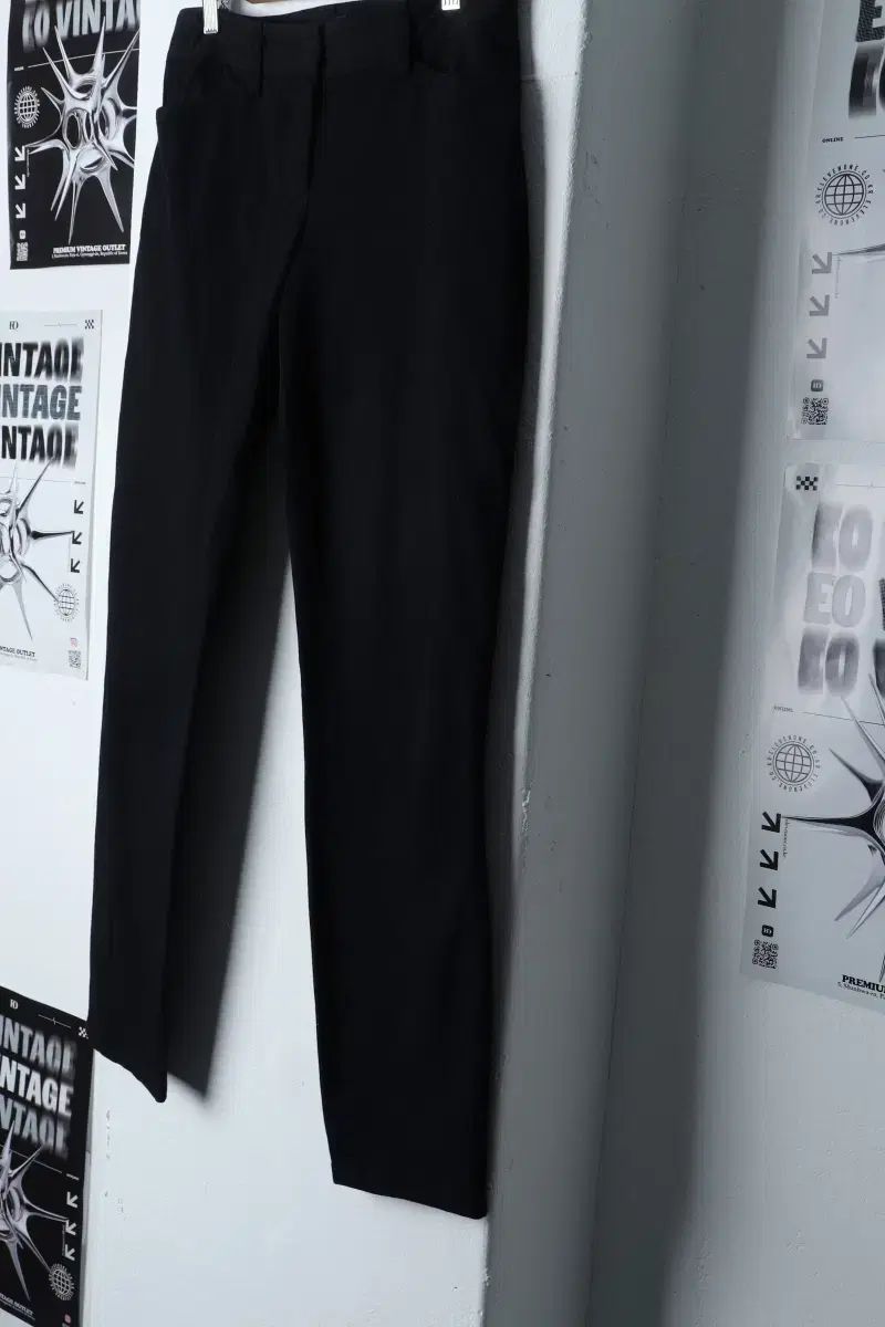 W M Theory セオリー コットンパンツ パンツ 黒 スリムフィット 版- 1798