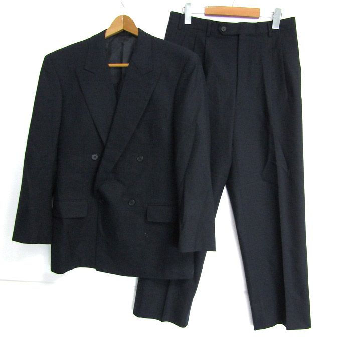 アントニオフスコ スーツ セットアップ 上下セット 日本製 メンズ 92A5サイズ ネイビー ANTONIO FUSCO 【中古】
