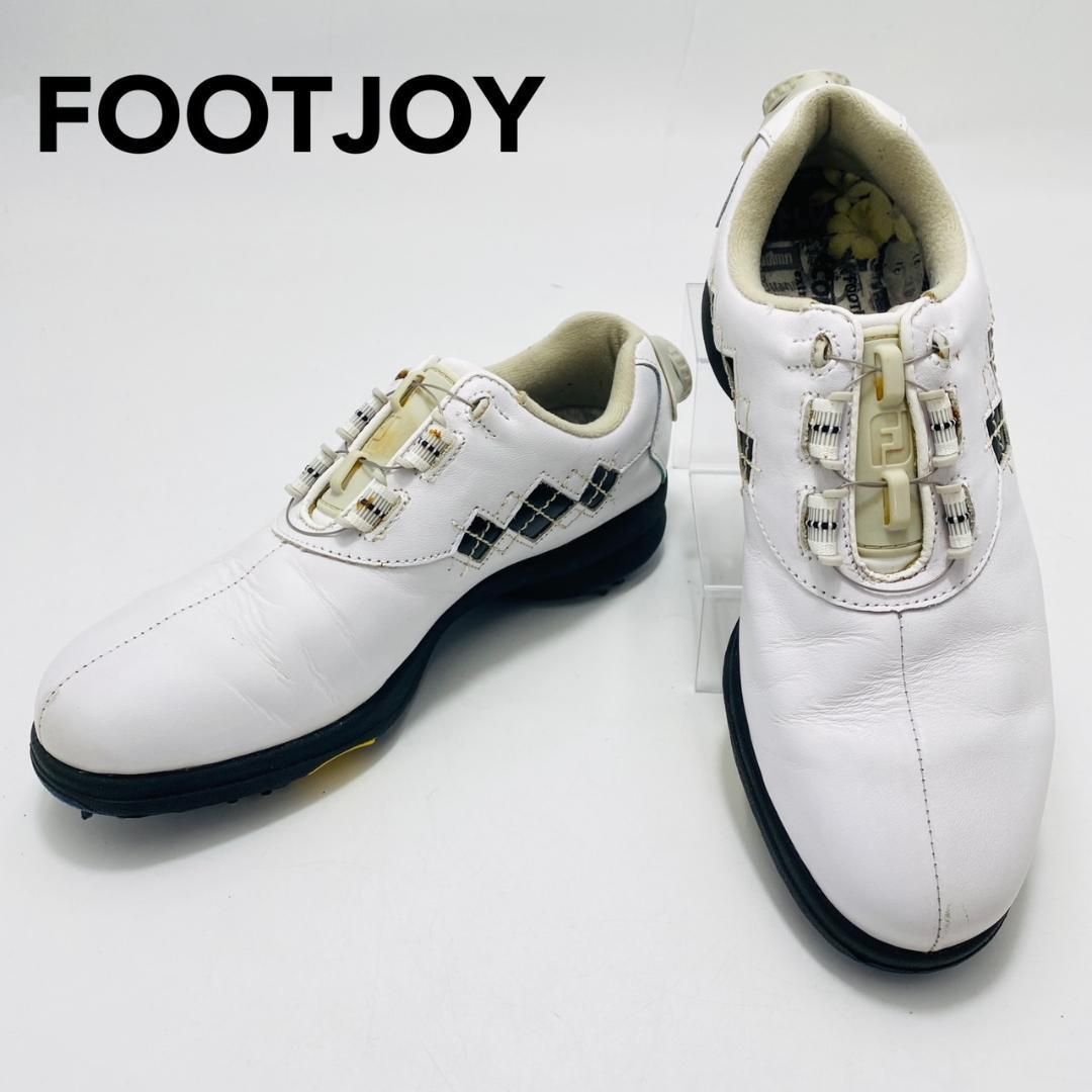 【新品未使用】FootJoy ゴルフシューズ 女性用 ホワイト　BOAシステム FOOT JOY ゴルフシューズ boaクロージャーシステム 23cm