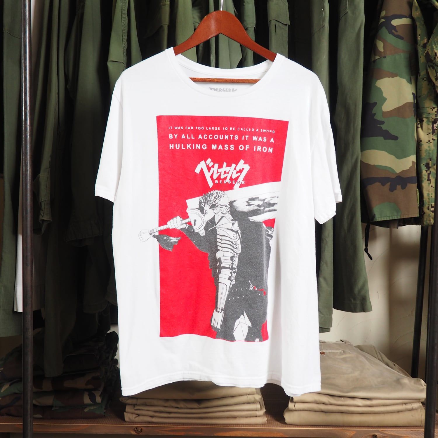 Tシャツ BERSERK ベルセルク オフィシャル ガッツ マンガ アニメ L