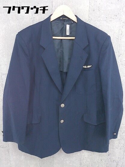 Takashimaya タカシマヤ 鉄道作業服 長袖 テーラード ジャケット サイズ06 ネイビー メンズ 【1002801051693】