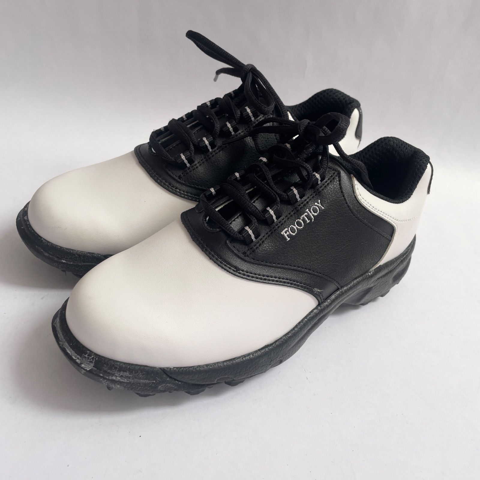 ゴルフシューズFootJoy ホワイトウィングチップシューズ 27cm