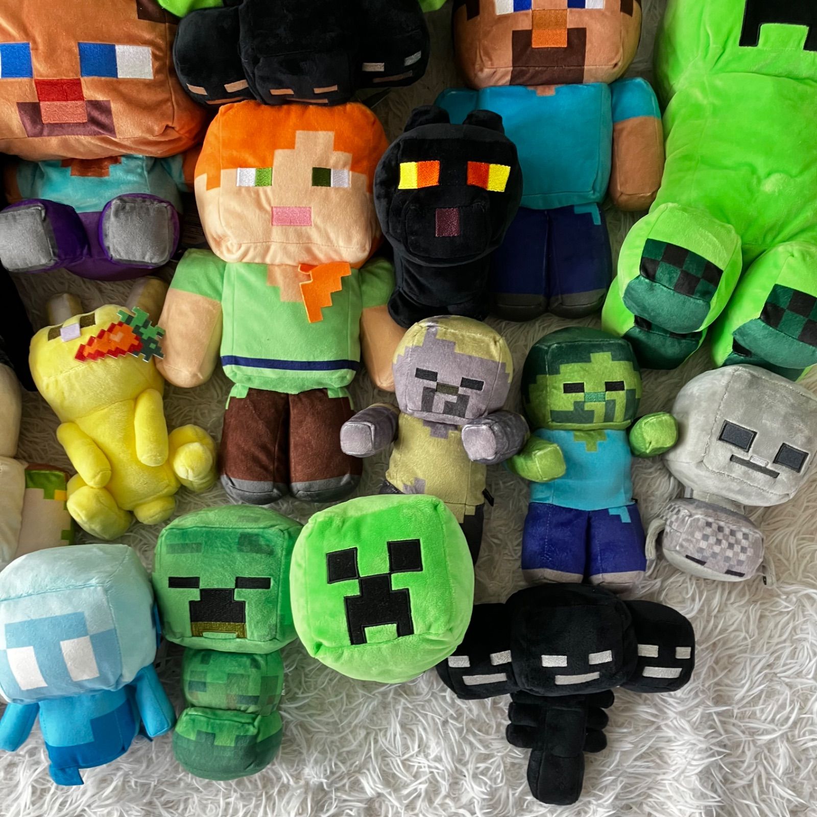 Minecraft マイクラ　ぬいぐるみ　まとめ　グッズ　小物 Minecraft マインクラフト マイクラ ぬいぐるみ 20点セット 大量