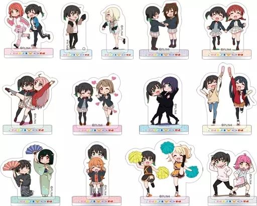 【】アクリルスタンド・アクリルパネル 全12種セット 「にじよん あにめーしょん ラブライブ!虹ヶ咲学園スクールアイドル同好会 ミニアクリルスタンドコレクション エンディングVer.」