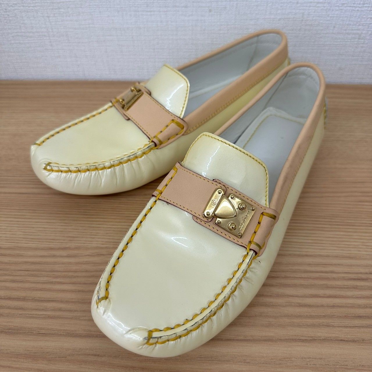 ヴィトン エナメル ドライビングシューズ LOUISVUITTONルイヴィトン LV