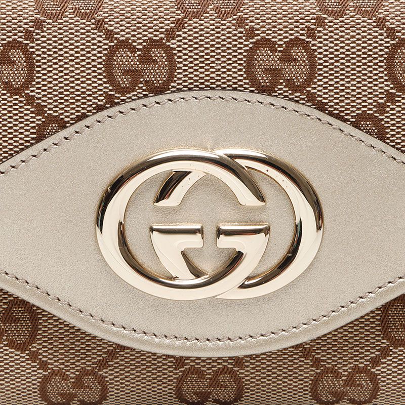 GUCCI グッチ 長財布 GGキャンバス インターロッキング - メルカリ