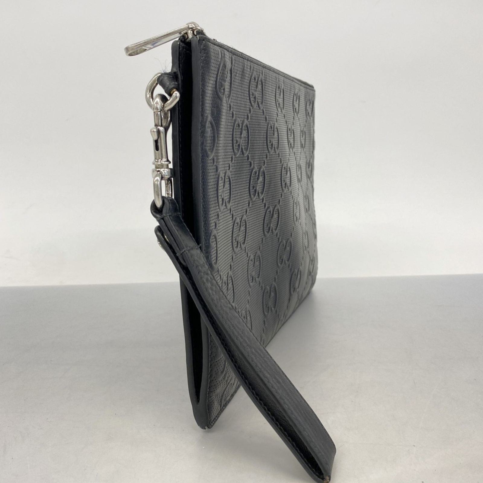 グッチ Gucci グッチ クラッチバッグ GGエンボス 625569 レザー ブラック メンズ