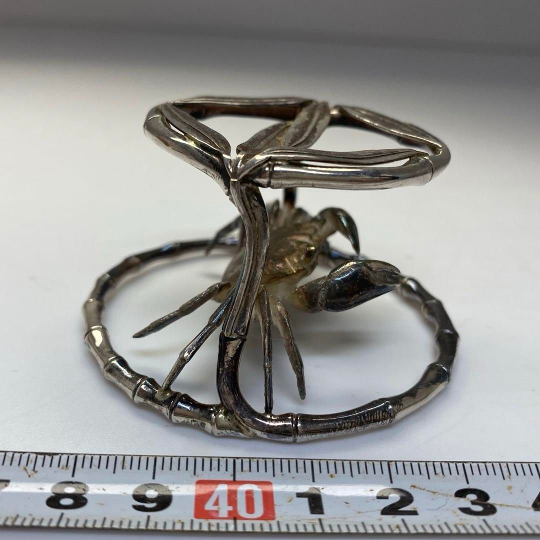 一ノ瀬宗辰　南鐐笹蟹　蓋置　76g  トコカト　東さ6-0724① 一ノ瀬宗辰 南鐐笹蟹 蓋置 76g トコカト 東さ6-0724① - メルカリ