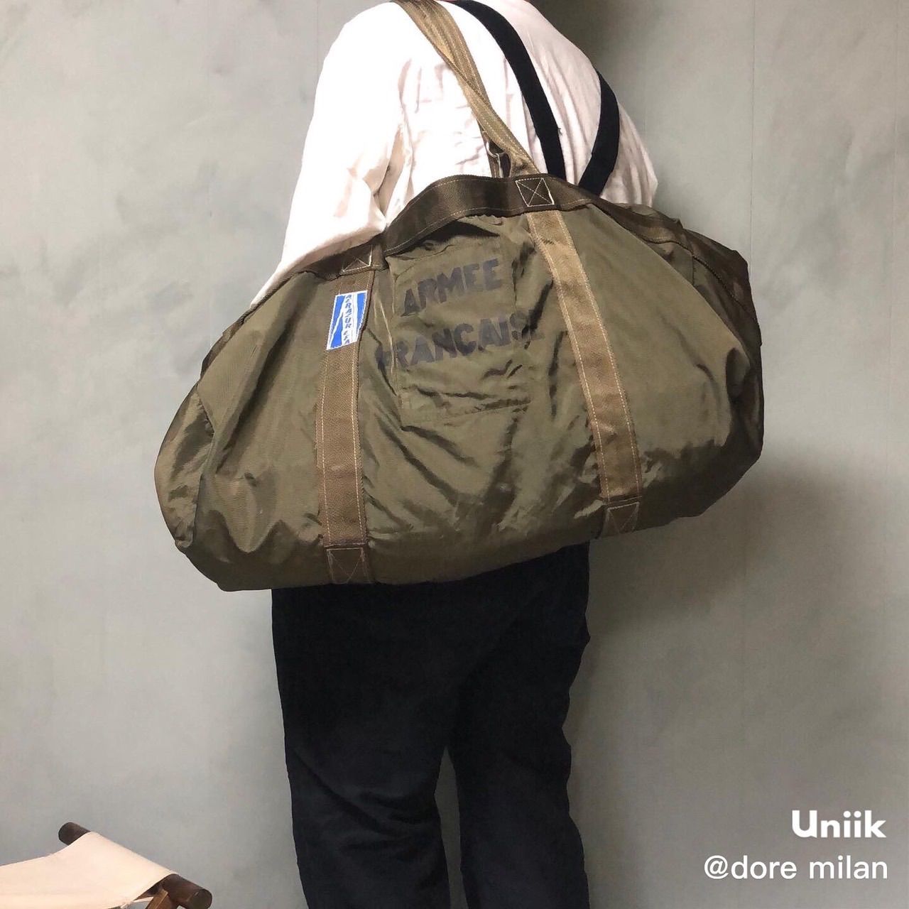 【ヴィンテージ美品】80s フランス軍パラシュートバッグ ヴィンテージ 美品】80s フランス軍 パラシュートバッグ - メルカリ