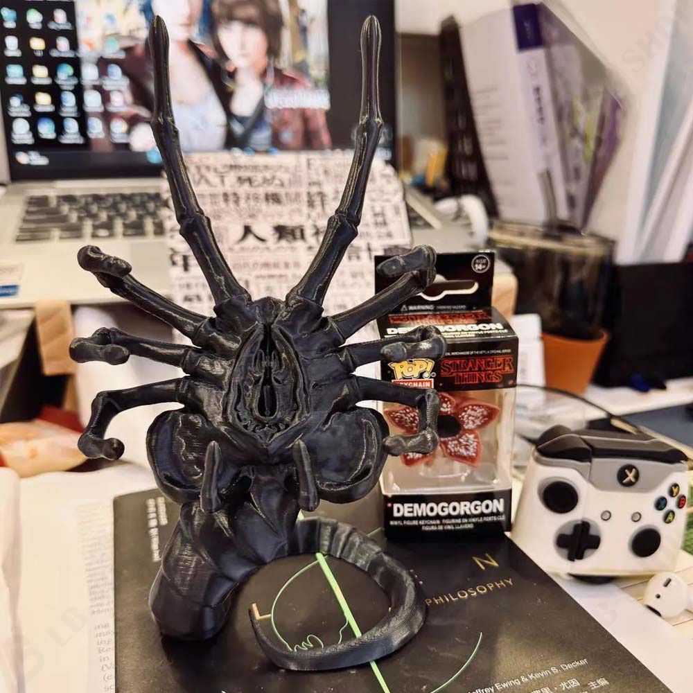 新品 スマホスタンド 3D印刷 フェイスハガー スマホスタンド 虫飾り