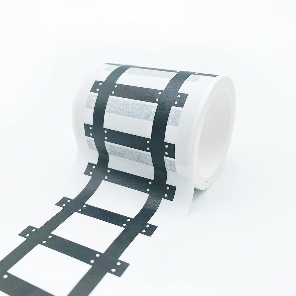 YUBX マスキングテープ 4個 セット 和紙テープ 道路 車線 鉄道 超ロング