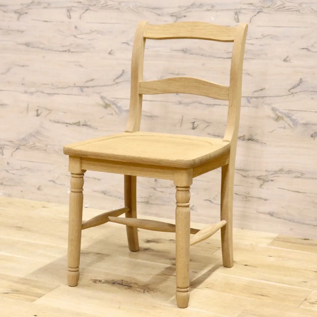GMIS303B○北海道民芸家具 ダイニングチェア 椅子 木製 ナラ材 ナチュラル アンティーク調 カントリー 国産家具 飛騨産業