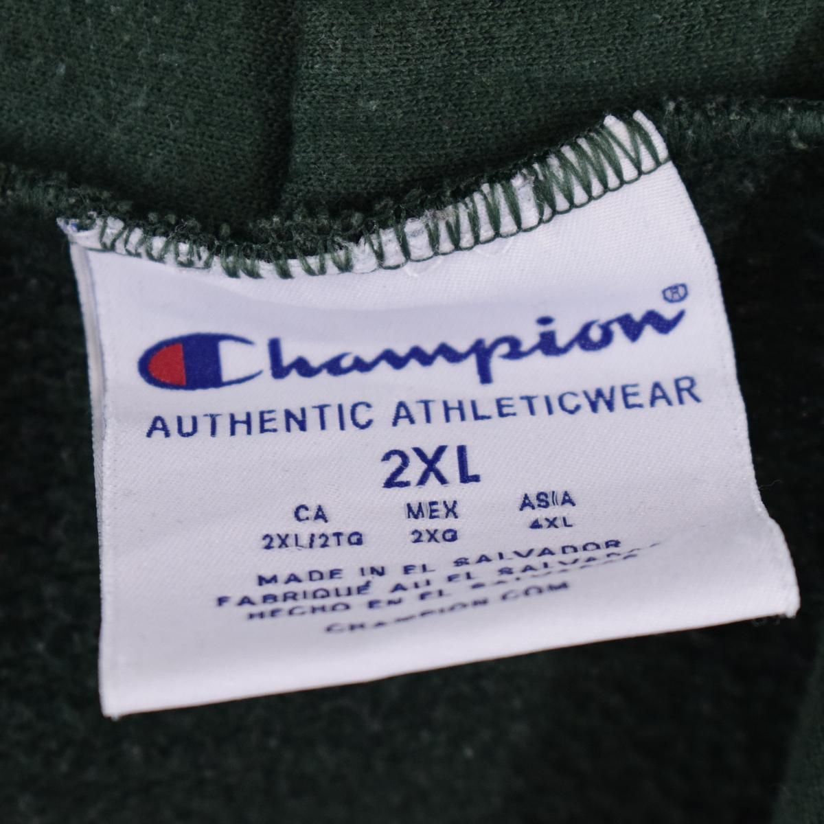 古着 チャンピオン Champion AUTHENTIC ATHLETIC WEAR カレッジ スウェットプルオーバーパーカー  メンズXXL/eaa305739