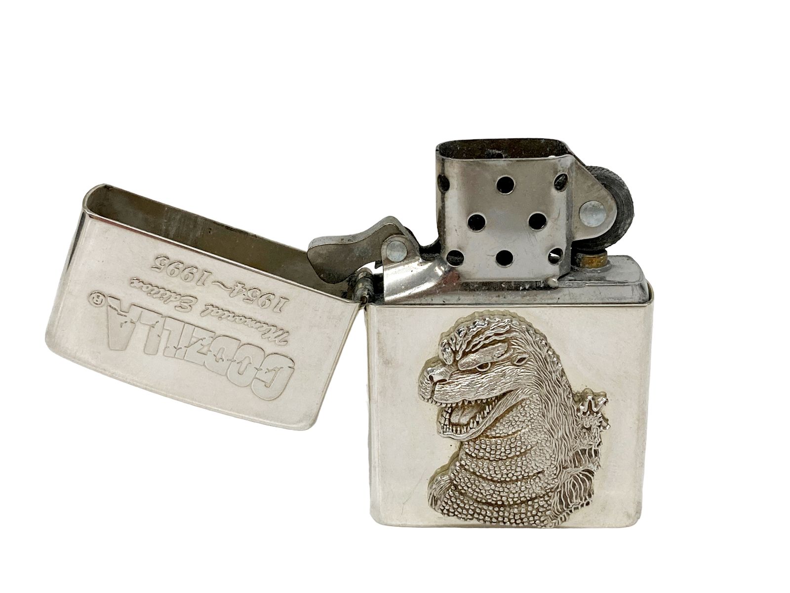 zippo (ジッポー) 1995年製 GODZILLA Memorial Edition 1954～1995 ゴジラ メモリアルエディション  EA181 STERLING スターリング シルバー オイルライター 雑貨/028 - メルカリ