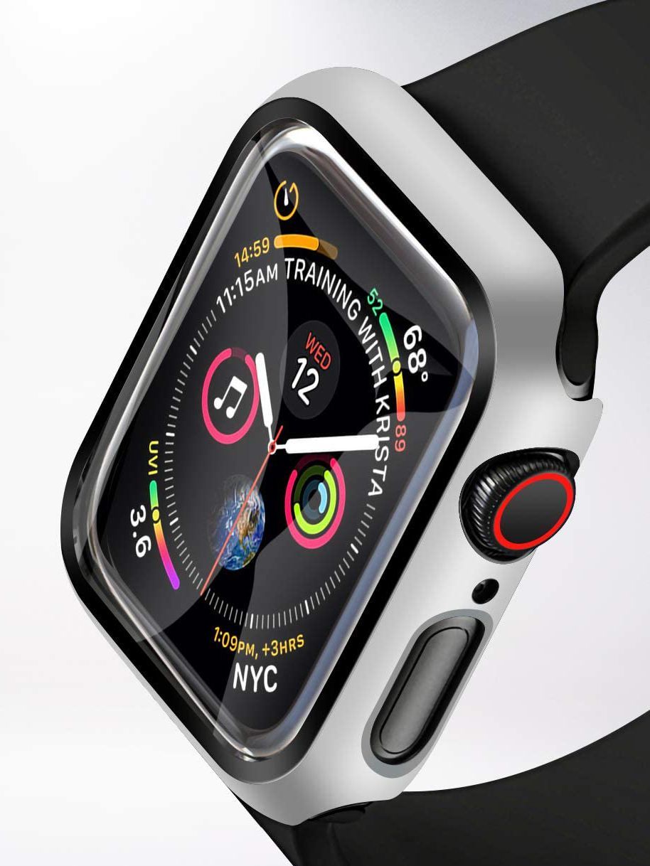 Apple Watch 画面保護ケース 耐衝撃 44mm(シルバー) - 通販 - honda