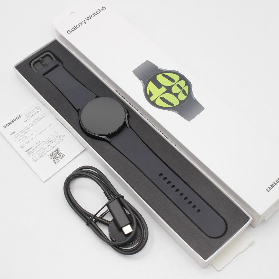美品】SAMSUNG Galaxy Watch6 44mm SM-R940NZKAXJP グラファイト  