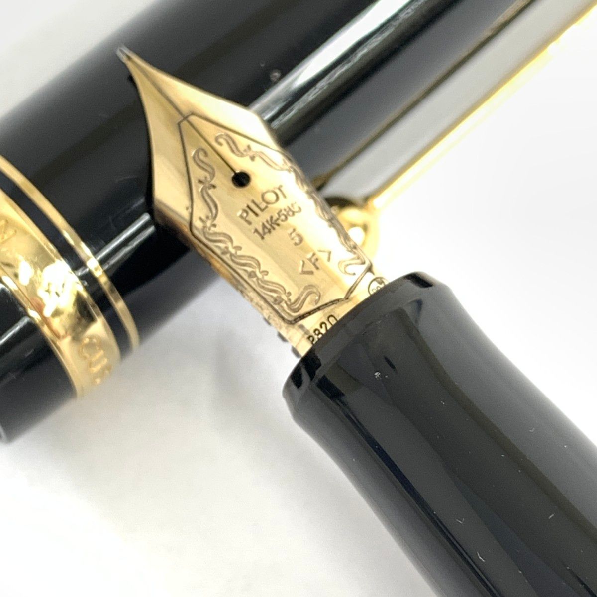 PILOT パイロット カスタム74 万年筆 箱付 14K-585 ブラック 文具 PEN